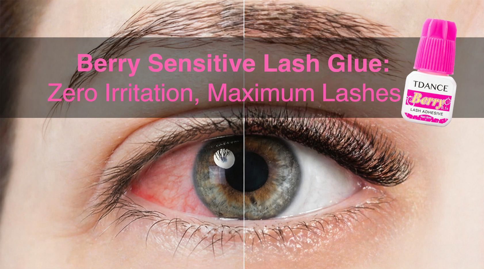 Berry Sensitive Lash Glue: Zero Irritation, Maximum Lashes – TDANCE