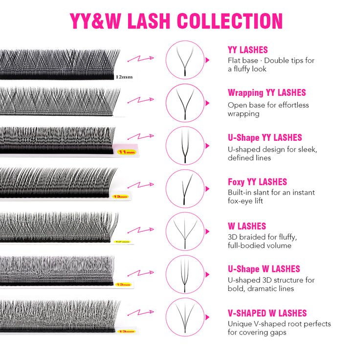 U-Shape W / U-W 3D Lashes