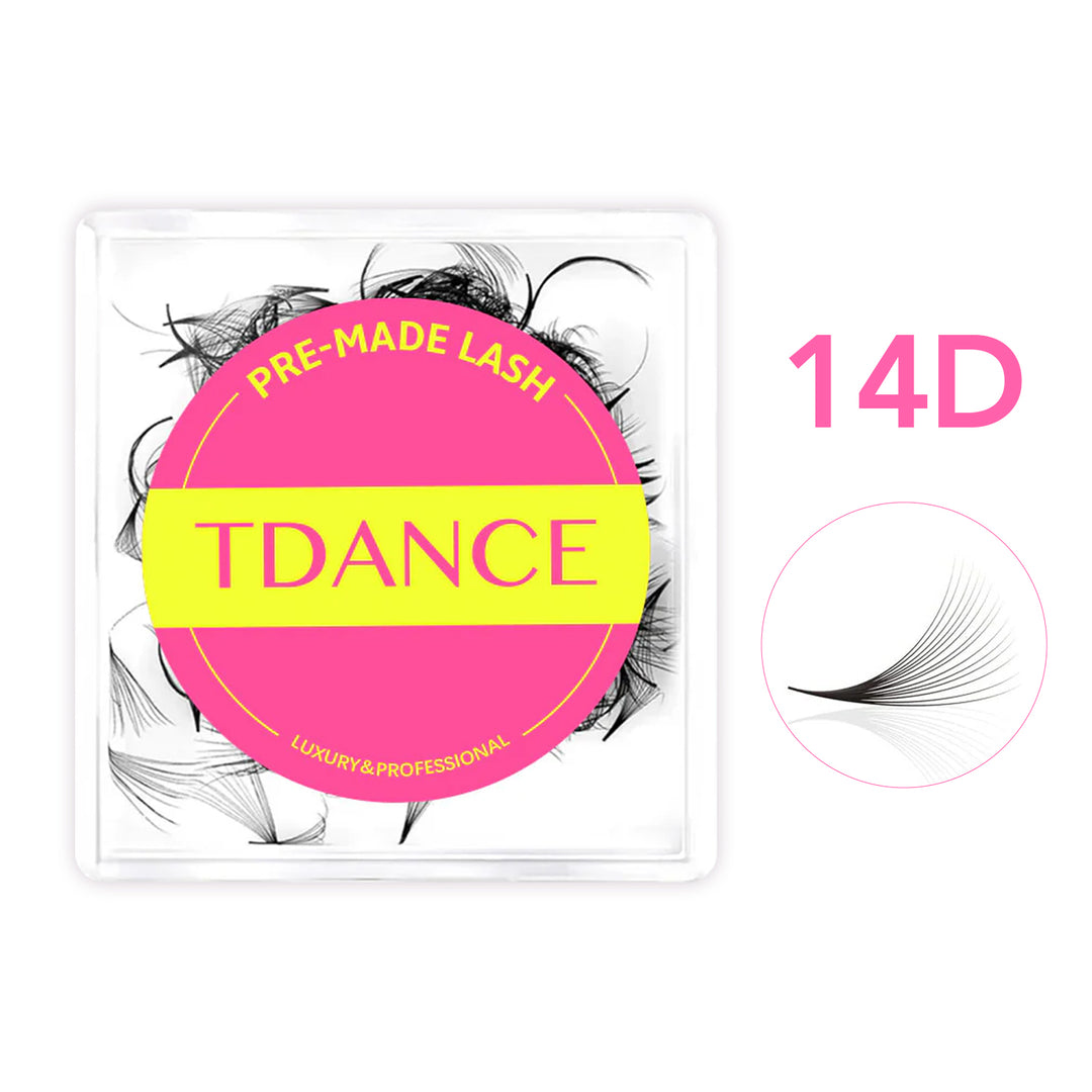 Handmade Premade Volume Loose Fans Pointy Base  TDANCE