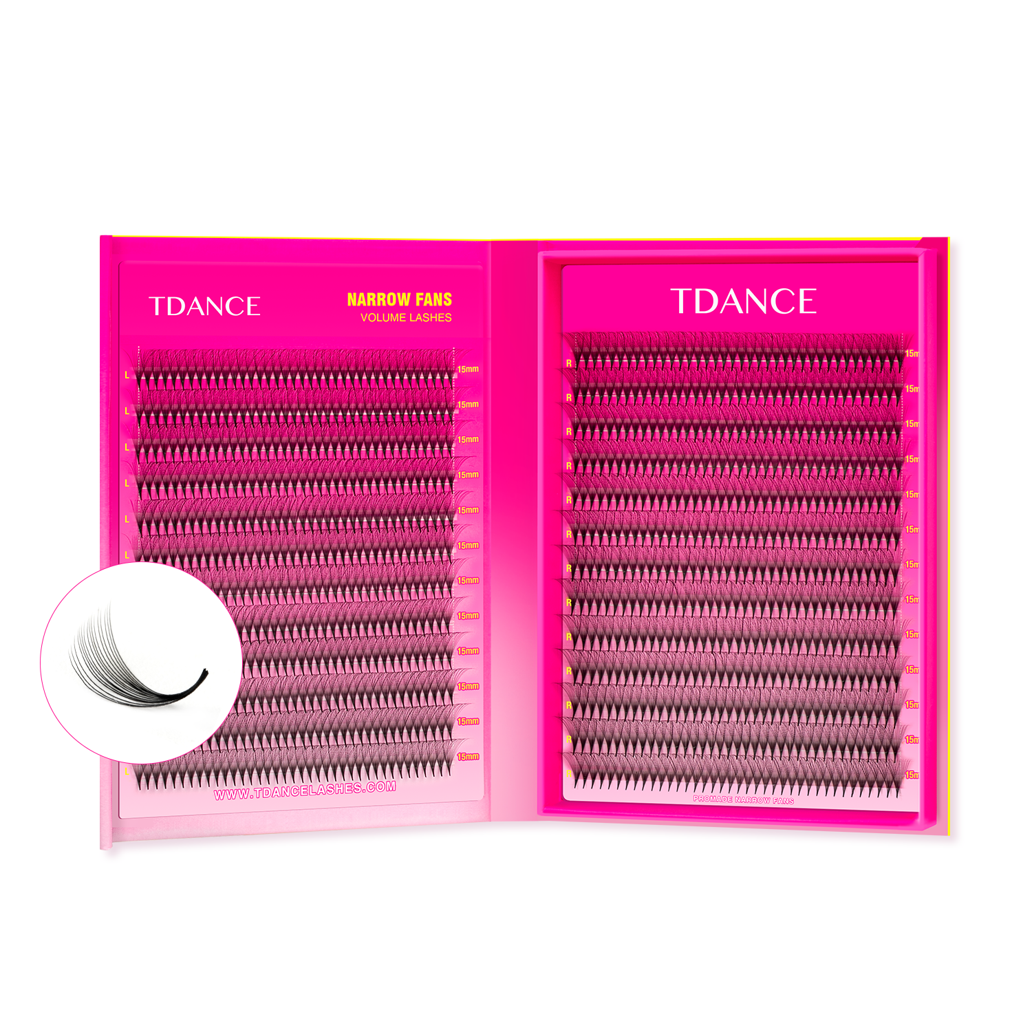 16D Narrow Promade Lashbook Ultra 1000 Fans – TDANCE