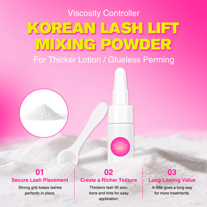 Korean Lash Lift Mixing Powder | Viscosity Control for Lash Lift