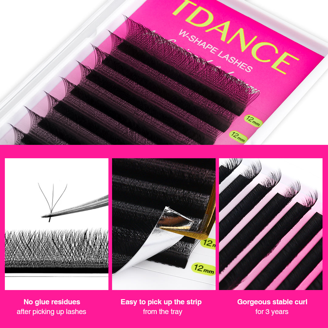 W Style 3D Premade Volume Fan Lashes USA