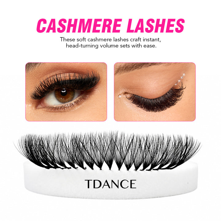 16 Rows 0.03MM TDANCE Cashmere Mega Volume Eyelash Extensions