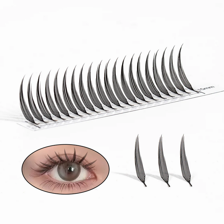 12 Rows 0.07MM Wispy Anime Lashes USA TDANCE 2