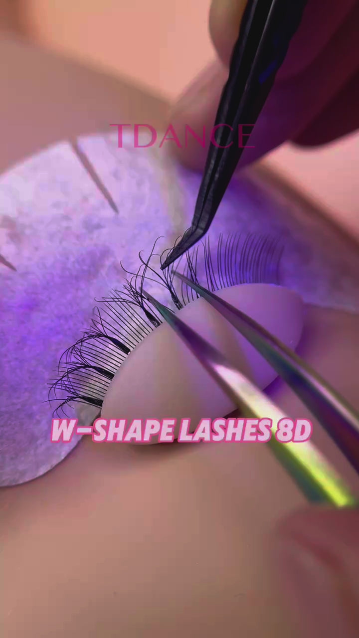 Wholesale W Style 8D Premade Volume Fan Lashes